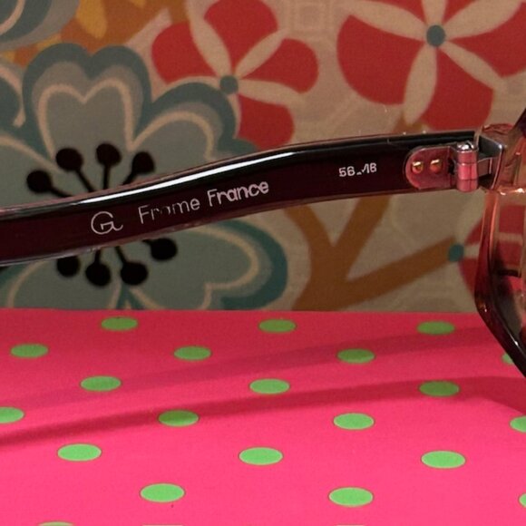 RARE French AVANT-GARDE " Vintage Brown/Clear Ombre Womens Frames - Picture 13 of 16